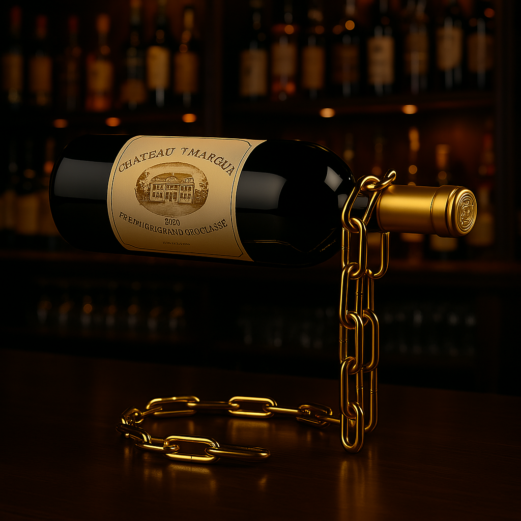 Iron Chain Floating Wine Holder