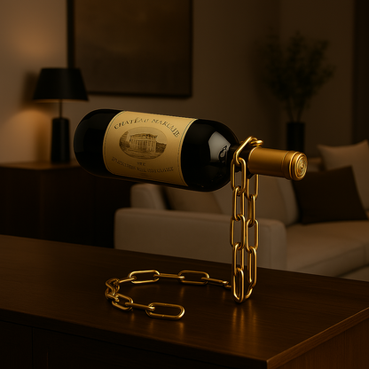 Iron Chain Floating Wine Holder